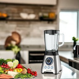 خلاط هاوسبيرج Hausberg بسعة 1.8 L – ستانلس ستيل Hausberg HB-7764IN Blender - 1.8L - Stainless Steel