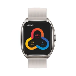 موماكس ساعة كورفكس (فضي) 1-WEAR Curvex Smart Watch (Titanium)