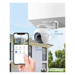 كاميرا مراقبة EZVIZ CB8 2K لاسلكية خارجية متحركة تعمل بالبطارية EZVIZ CB8 2K Battery-Powered Pan & Tilt Wi-Fi Camera