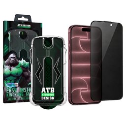 حماية شاشة آيفون 18 برو ماكس بتقنية الخصوصية مع أداة تثبيت iPhone 18 Pro Max Privacy Screen Protector with Installation Kit