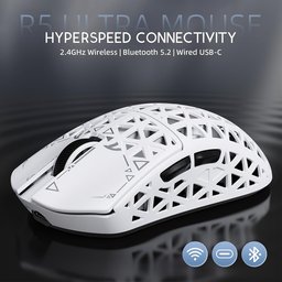 ماوس ألعاب لاسلكي أتاك شارك R5 ألترا من ألياف الكربون ATTACK SHARK R5 Ultra Carbon Fiber Wireless 8K Gaming Mouse