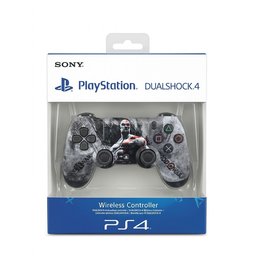 يد تحكم سوني PS4 بلوتوث تعمل على البلاي ستيشن 4 والـ PC واللابتوب والهاتف - اصدار رمادي حصري ومميز بتصميم لعبة God of War Sony PS4 Bluetooth controller compatible with PlayStation 4, PC, laptop, and phone - Exclusive gray edition with a God of War
