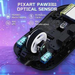 ماوس ألعاب أتاك شارك X8 SE لاسلكي ثلاثي الاتصال وقابل للشحن ATTACK SHARK X8 SE Tri-Mode Wireless Rechargeable Gaming Mouse