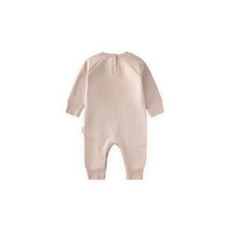 سالوبيت أطفال مطرز بالدب من 0-3 سنوات - لون رملي Baby Bear Embroidered Romper 0-3 Years - Sand Color