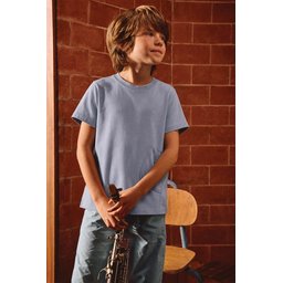 تي شيرت أطفال قطن أزرق باستيل (1-8 سنوات) Kids' Pastel Blue Cotton T-Shirt (1-8 Years)