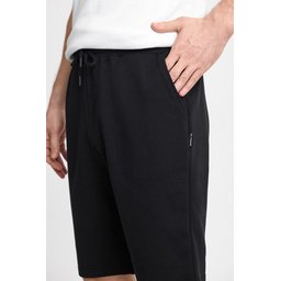 شورت رجالي 4 قطع بخصر مطاطي وقصة عادية - أسود، كحلي، رمادي، أنثراسيت Men's Regular Fit Elastic Waist Side Pocket Shorts 4-Pack - Black, Navy, Grey, Anthracite