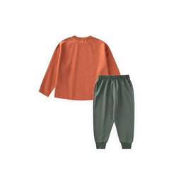 طقم سويتشيرت للأطفال 2-7 سنوات - برتقالي Kids' Sweatshirt Set 2-7 Years - Orange