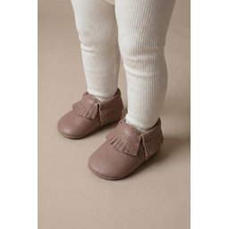 حذاء أطفال جلد نحاسي مقاس 17-21 Copper Leather Baby Shoes Size 17-21