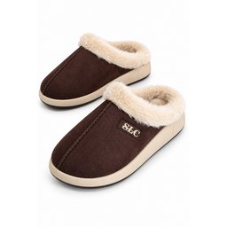 شبشب منزلي نسائي شتوي Muggo BLADE مبطن بالفرو ونعل مريح - بني Muggo BLADE Women's Winter Home Slippers - Fur Lined, Comfortable Sole - Brown