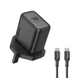شاحن Oraimo PowerGaN 451 بقدرة 45 واط مع كابل USB-C – أسود Oraimo PowerGaN 45W USB-C Charger with Cable – Black
