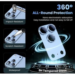 حماية عدسات كاميرا آيفون 18 برو ماكس iPhone 18 Pro Max Metal Camera Lens Protector