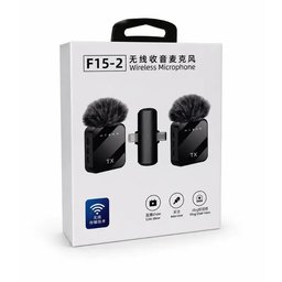 ميكروفون لافاليير لاسلكي مزدوج F15-2 Dual Wireless Lavalier Microphone