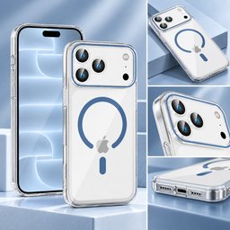 كفر آيفون 18 برو ماكس شفاف كريستالي مع ماك سيف iPhone 18 Pro Max Crystal Clear MagSafe Case