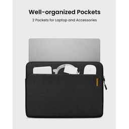 تومتوك – جراب لابتوب Light-A18 قياس 14 انج باللون الأسود Tomtoc Light-A18 Laptop Sleeve Black 14 inch (حقيبة لابتوب)