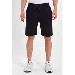 شورت رجالي مريح بقصة عادية مع جيوب جانبية - عبوة من قطعتين أسود ورمادي Men's Regular Fit Side Pocket Shorts - 2-Pack Black & Grey