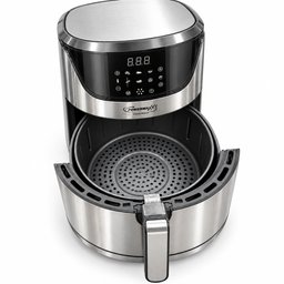 قلاية هوائية باور ماكس 3 سعة 7 لتر بقدرة 1800 واط – تحكم رقمي PowerMaxx3 Digital Air Fryer 7L – 1800W – Stainless Steel