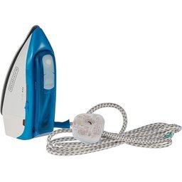 مكواة سفر من بلاك+ديكر TI250-B5 بقدرة 1085 واط مع خاصية الجهد المزدوج (Dual Voltage) Black+Decker TI250-B5 Dual Voltage Travel Steam Iron