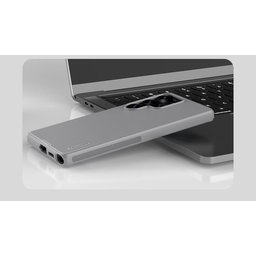 حافظة نيلكن Super Frosted Shield لـهاتف كالاكسي اس25 ألترا - تيتانيوم رصاصي Nillkin Super Frosted Shield Pro for Samsung Galaxy S25 Ultra - Titanium Gray