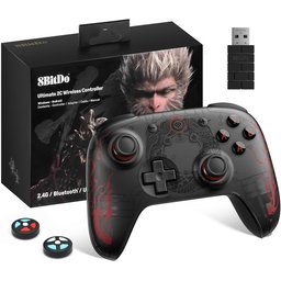 يد تحكم ألعاب 8BitDo Ultimate 2C اللاسلكية إصدار Black Myth: Wukong لأجهزة الكمبيوتر وأندرويد، لون أسود 8BitDo Ultimate 2C Wireless Controller for Windows PC and Android – Black Myth: Wukong, Black