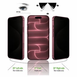 حماية شاشة آيفون 18 برو ماكس – تقنية الخصوصية (برايفسي) iPhone 18 Pro Max Privacy Screen Protector