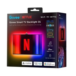 إضاءة خلفية ذكية للتلفزيون جوفي 3S إصدار نتفلكس (75–85 إنش) Govee Smart TV Backlight 3S Netflix Version (85–75 inches)