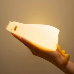 مجسم سيليكون البطة الضوئية Light-up silicone duck figure