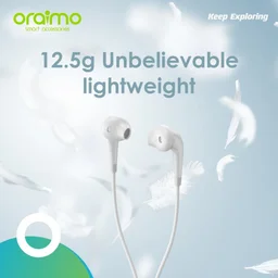 سماعة أذن أورايمو هالو 2S مقاس 3.5 مم باللون الأبيض Oraimo Halo 2S Earphone 3.5mm White