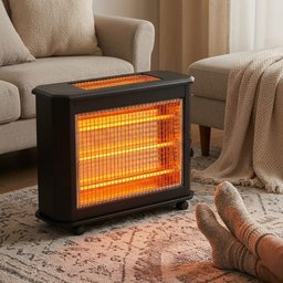مدفئة كهربائية تركية 5 شمعات حجم كبير electric heater