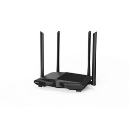 راوتر تندا AC6 لاسلكي ثنائي النطاق AC1200 بسرعة 1200Mbps مع 4 هوائيات خارجية بقوة 5dBi وتقنية Wi-Fi 5 Tenda AC6 AC1200 Dual-Band WiFi Router 1200Mbps with 4 External 5dBi Antennas
