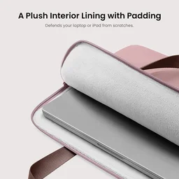 تومتوك - حقيبة لابتوب نحيفة Light-A21 قياس 13.5 انج - ماروني Tomtoc Light-A21 Dual-color Slim Laptop Handbag 13.5 Inch Raspberry