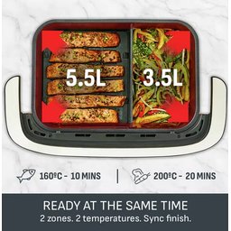 قلاية هوائية تيفال دوال فليكس 9 لتر Tefal Dual Flex 9L Air Fryer