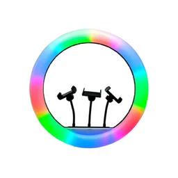 رينغ لايت ملون MJ56 RGB إضاءة ستوديو ناعمة للمحتوى والتصوير RGB LED Soft Ring Light MJ56