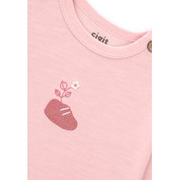 طقم أطفال مطرز موسمي 0-3 سنوات - وردي بودرة Embroidered Seasonal Baby Set 0-3 Years - Powder Pink