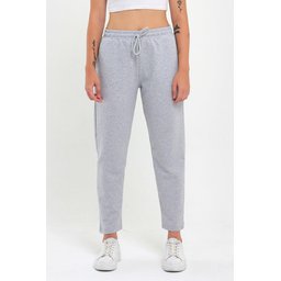 بنطلون رياضي نسائي كلاسيكي بجيب - رمادي Women's Classic Pocketed Sweatpants - Grey