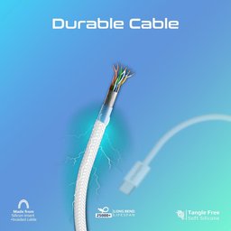 كابل شحن بروميت تايب سي إلى لايتنينج إيكولاين بقدرة 27 واط من النسيج المجدول - 1.2 متر Promate EcoLine-Ci120 Super-Fast 27W Power Delivery USB-C to Lightning Cable (1.2M)