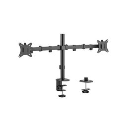 حامل شاشتين مكتبي متحرك من الفولاذ LDT66-C024 LDT66-C024 Dual-Monitor Steel Articulating Monitor Mount