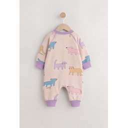 تولوم أطفال بنقشة Sand - 0-3 سنوات Patterned Baby Romper Sand - 0-3 Years