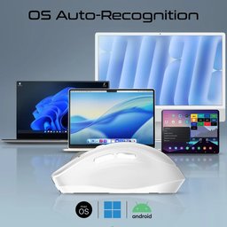 ماوس لاسلكي ثلاثي الاتصال ببطارية قابلة للشحن Wireless 3-contact mouse with rechargeable battery