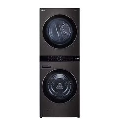 غسالة + مجففة الجي ووش تاور 25 كغم سلفر LG washer dryer is an integrated washing tower