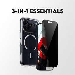 حزمة حماية فاخرة ثلاثية (3-في-1) بفلتر خصوصية للايفون 17 CARE by PanzerGlass® 3-in-1 Flagship Privacy Bundle iPhone 17