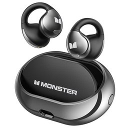 سماعات مونستر AC600 اللاسلكية بتصميم مفتوح ومشبك للأذن – أسود Monster Open Ear AC600 Clip-On Wireless Earbuds - Black