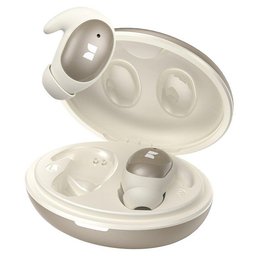 - ذهبي سماعة مونسر اللاسلكية Monster Sleep Ear100 – مخصصة للنوم Monster Sleep Ear100 Wireless Sleep Earbuds for Side Sleepers – Skin