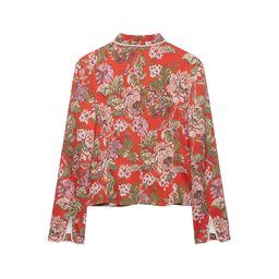 بليزر أنيق بنقشة الزهور الكلاسيكية Zara Style Blazer