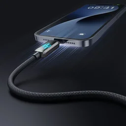 كابل بيانات USB-A إلى Lightning بشاشة LED MC بطول 1.2 متر كابل بيانات USB-A إلى Lightning بشاشة LED MC بطول 1.2 متر