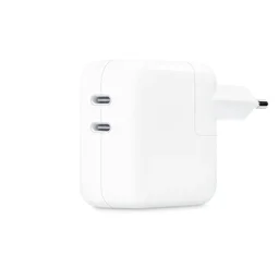 محول طاقة بمنفذ USB-C المزدوج بقدرة 35 واط من Apple Apple 35W Dual USB-C Port Power Adapter