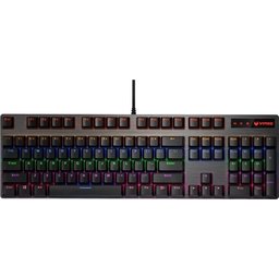 لوحة مفاتيح الألعاب الميكانيكية Rapoo V500 RGB بهيكل من الألمنيوم وإضاءة RGB Rapoo V500 RGB Alloy Mechanical Gaming Keyboard
