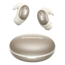 - ذهبي سماعة مونسر اللاسلكية Monster Sleep Ear100 – مخصصة للنوم Monster Sleep Ear100 Wireless Sleep Earbuds for Side Sleepers – Skin