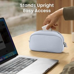 تومتوك - حقيبة ملحقات إلكترونية Light-T12 سعة 1 لتر - ازرق فاتح Tomtoc Light-T12 Electronic Accessory Pouch 1L Light Blue