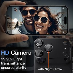 حماية عدسات كاميرا آيفون 18 برو ماكس iPhone 18 Pro Max Metal Camera Lens Protector
