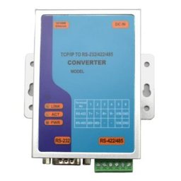 محول بيانات RS232 وRS485 وRS422 إلى شبكة LAN بسرعة 100Mbps لنقل البيانات والتحكم بالأجهزة عبر Ethernet RS232/RS485/RS422 to Ethernet LAN 10/100Mbps Serial Device Server Adapter